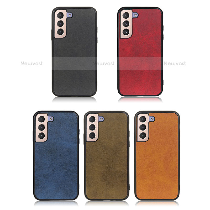 Soft Luxury Leather Snap On Case Cover B08H for Samsung Galaxy S21 5G