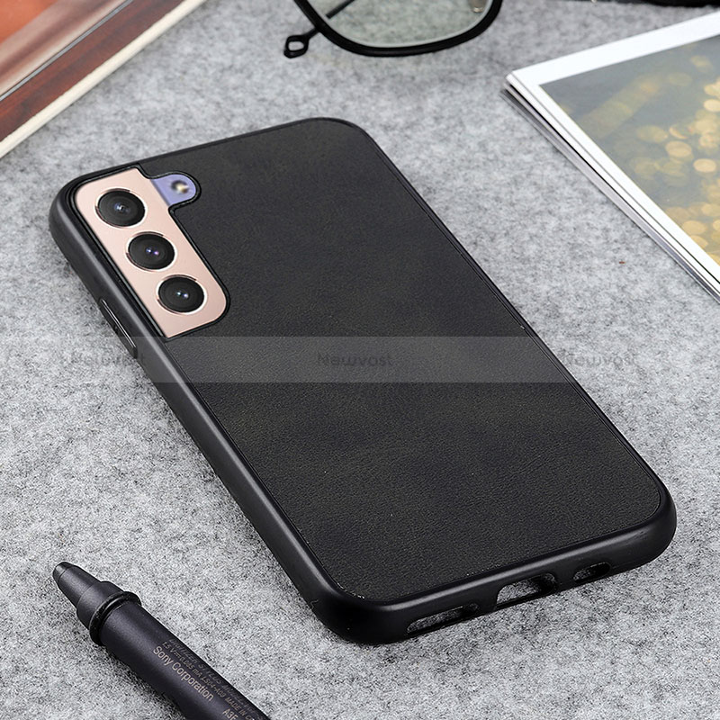 Soft Luxury Leather Snap On Case Cover B08H for Samsung Galaxy S22 Plus 5G