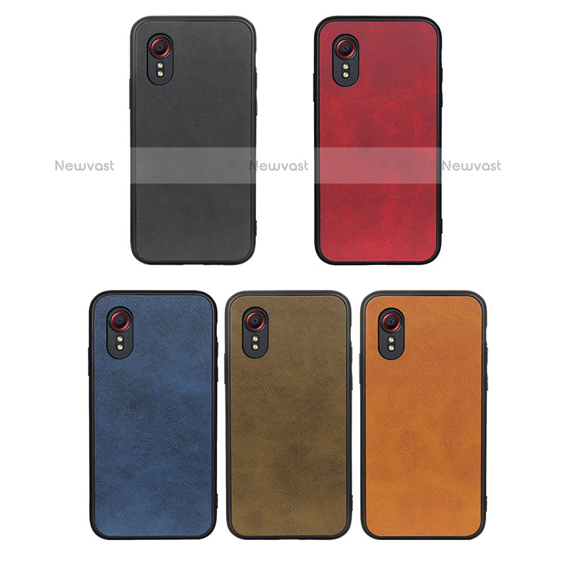 Soft Luxury Leather Snap On Case Cover B08H for Samsung Galaxy XCover 5 SM-G525F