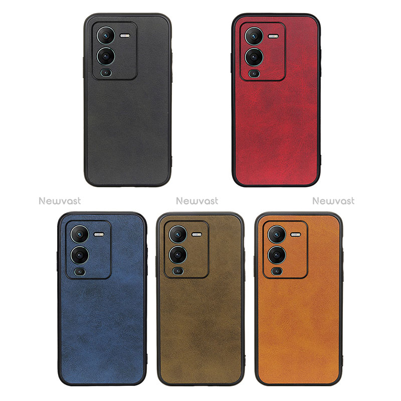 Soft Luxury Leather Snap On Case Cover B08H for Vivo V25 Pro 5G