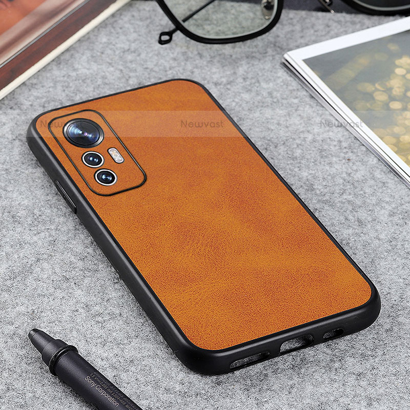 Soft Luxury Leather Snap On Case Cover B08H for Xiaomi Mi 12S Pro 5G