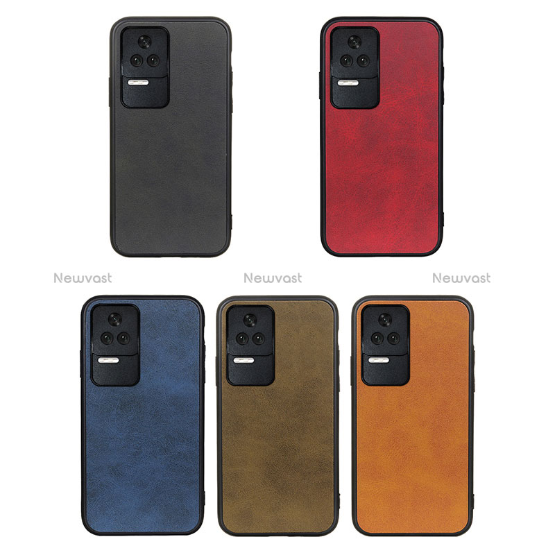 Soft Luxury Leather Snap On Case Cover B08H for Xiaomi Poco F4 5G