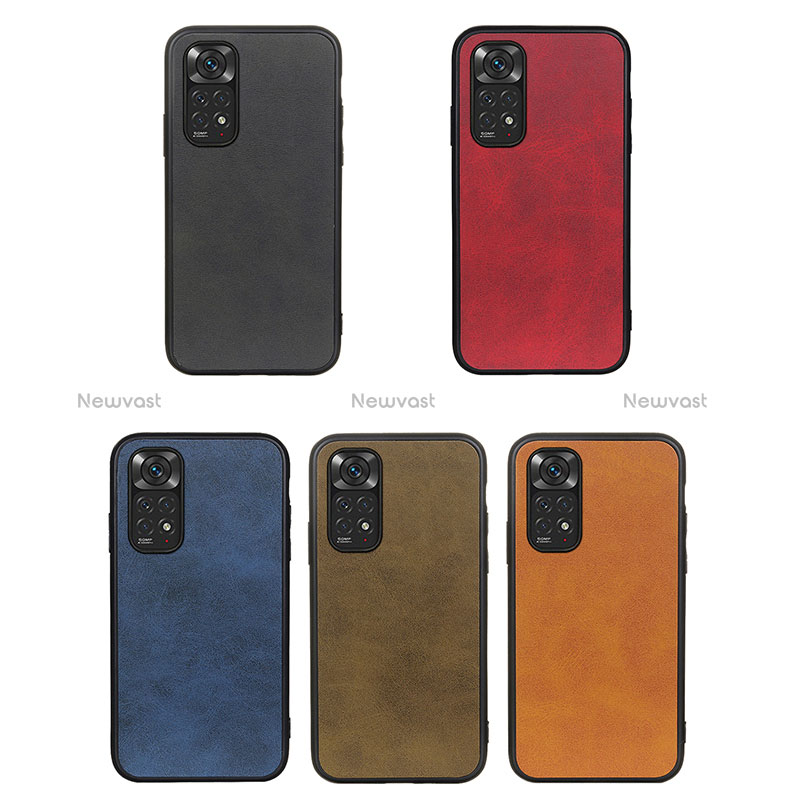 Soft Luxury Leather Snap On Case Cover B08H for Xiaomi Redmi Note 11 4G (2022)