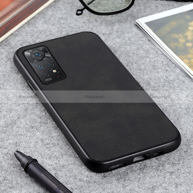 Soft Luxury Leather Snap On Case Cover B08H for Xiaomi Redmi Note 12 Pro 4G