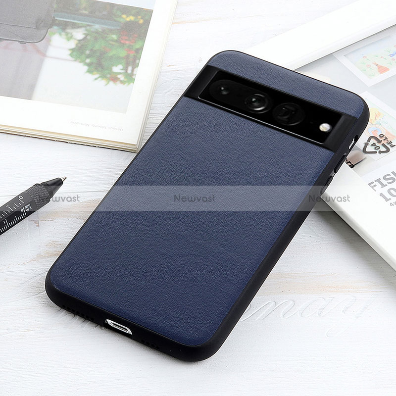 Soft Luxury Leather Snap On Case Cover B10H for Google Pixel 7 Pro 5G