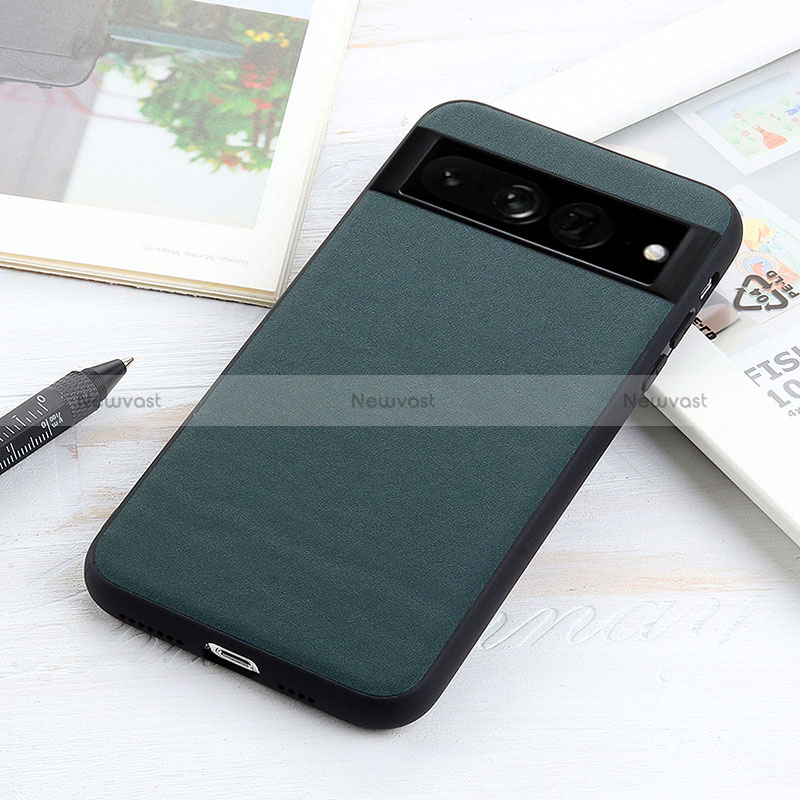 Soft Luxury Leather Snap On Case Cover B10H for Google Pixel 7 Pro 5G