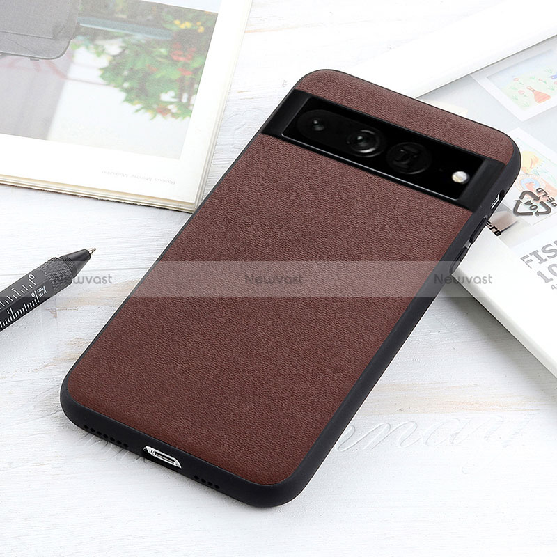 Soft Luxury Leather Snap On Case Cover B10H for Google Pixel 7 Pro 5G