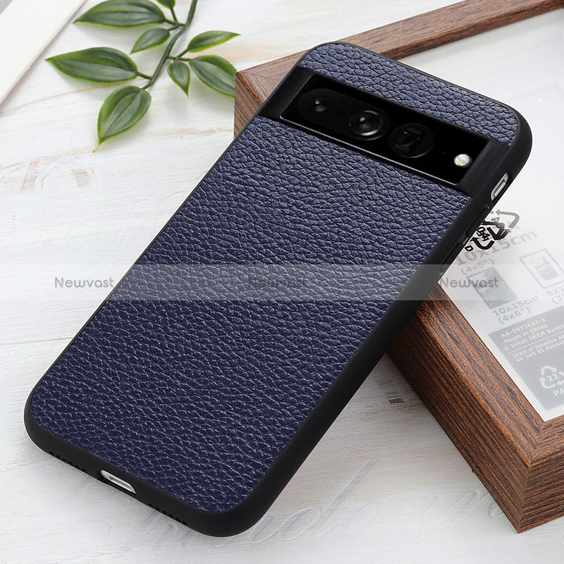 Soft Luxury Leather Snap On Case Cover B11H for Google Pixel 7 Pro 5G