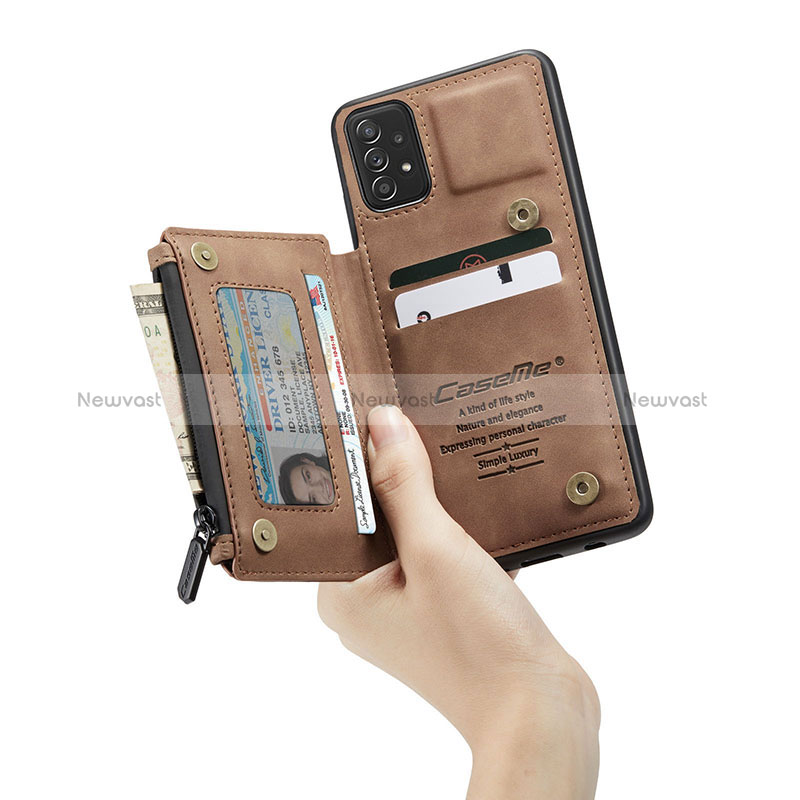Soft Luxury Leather Snap On Case Cover C01S for Samsung Galaxy A52 4G