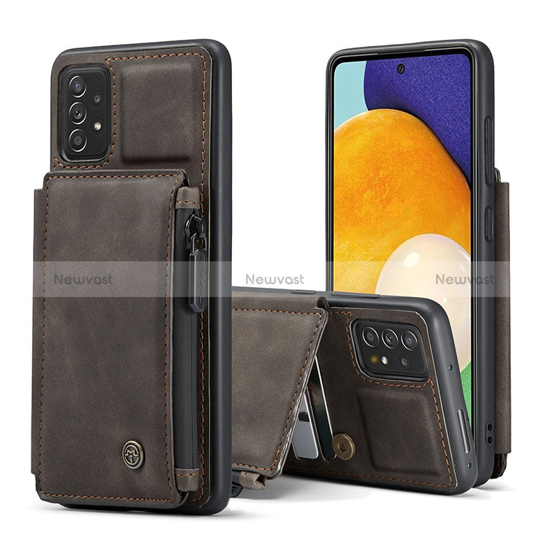 Soft Luxury Leather Snap On Case Cover C01S for Samsung Galaxy A52 5G