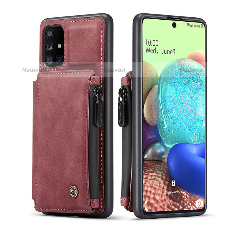 Soft Luxury Leather Snap On Case Cover C01S for Samsung Galaxy A71 4G A715