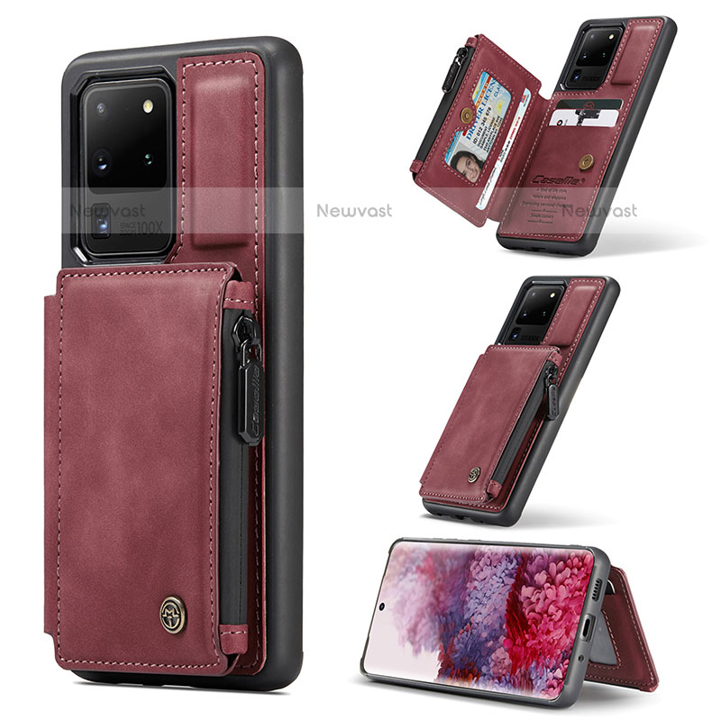 Soft Luxury Leather Snap On Case Cover C01S for Samsung Galaxy S20 Ultra 5G