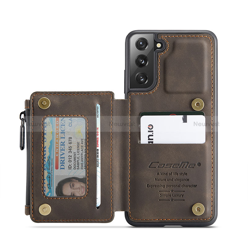 Soft Luxury Leather Snap On Case Cover C01S for Samsung Galaxy S22 Plus 5G