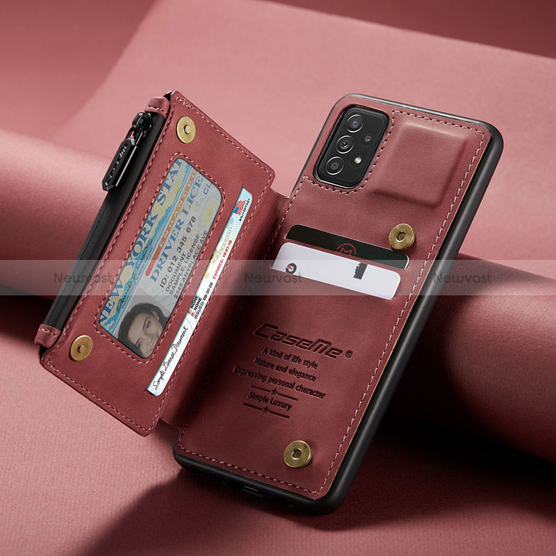 Soft Luxury Leather Snap On Case Cover C02S for Samsung Galaxy A52 4G