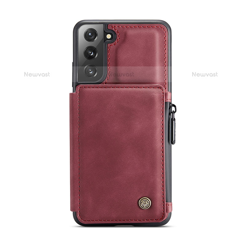 Soft Luxury Leather Snap On Case Cover C02S for Samsung Galaxy S21 5G