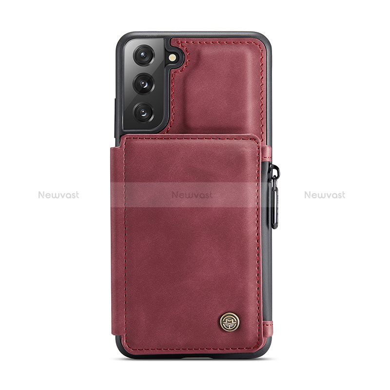 Soft Luxury Leather Snap On Case Cover C02S for Samsung Galaxy S22 Plus 5G