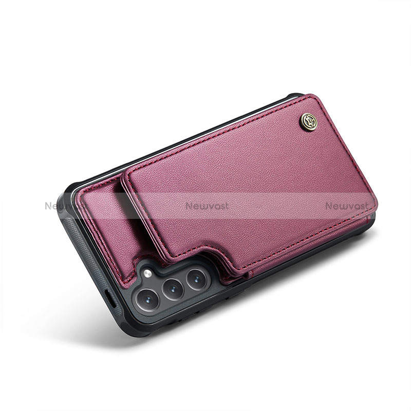 Soft Luxury Leather Snap On Case Cover C02S for Samsung Galaxy S24 5G