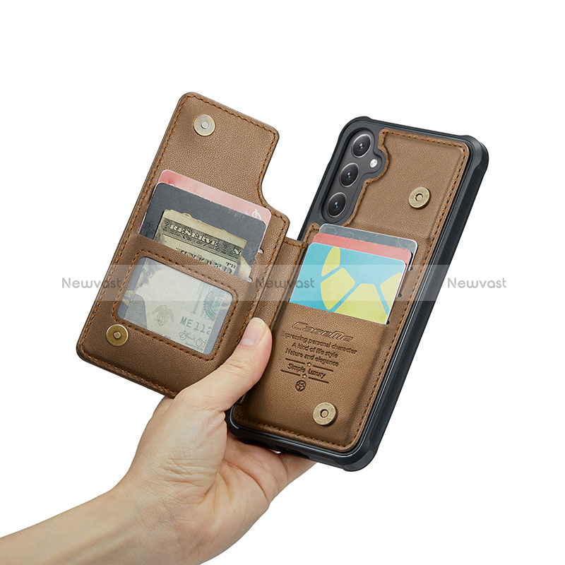 Soft Luxury Leather Snap On Case Cover C02S for Samsung Galaxy S24 5G