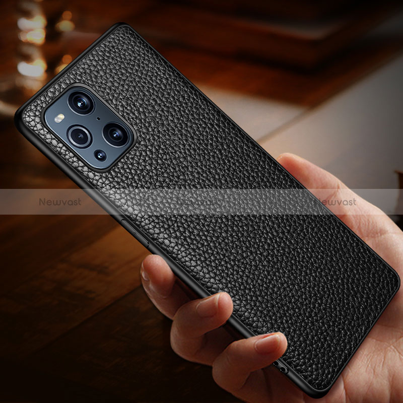 Soft Luxury Leather Snap On Case Cover DL1 for Oppo Find X3 5G