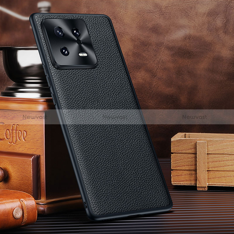 Soft Luxury Leather Snap On Case Cover DL1 for Xiaomi Mi 13 5G Black