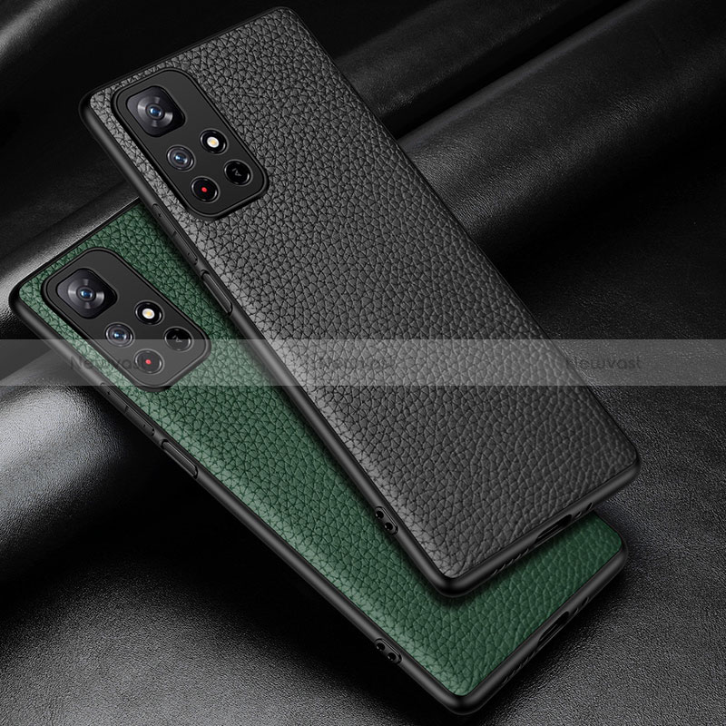 Soft Luxury Leather Snap On Case Cover DL1 for Xiaomi Poco X4 NFC