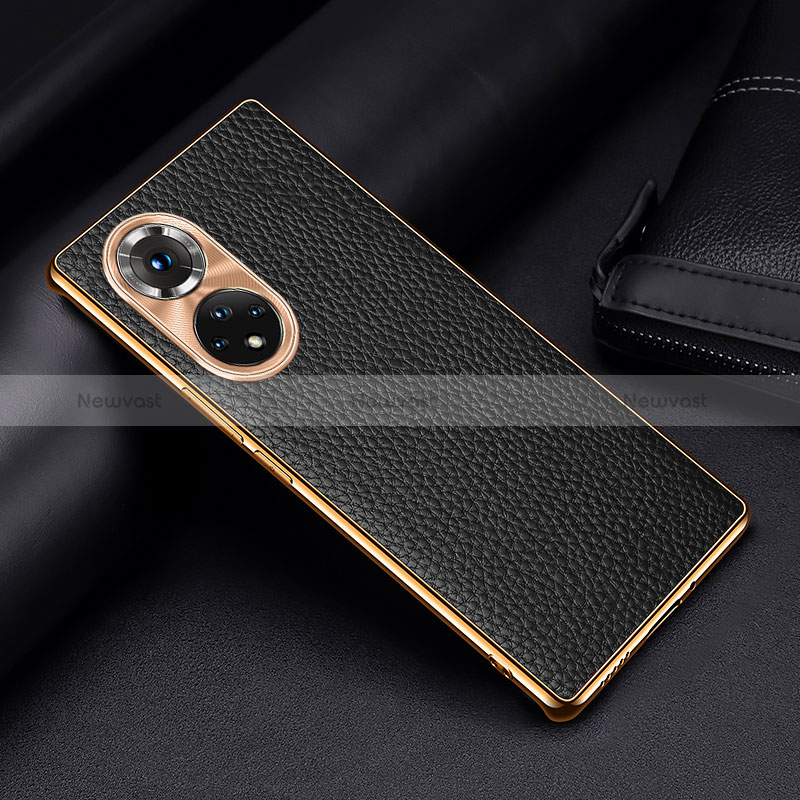 Soft Luxury Leather Snap On Case Cover DL2 for Huawei Honor 50 5G