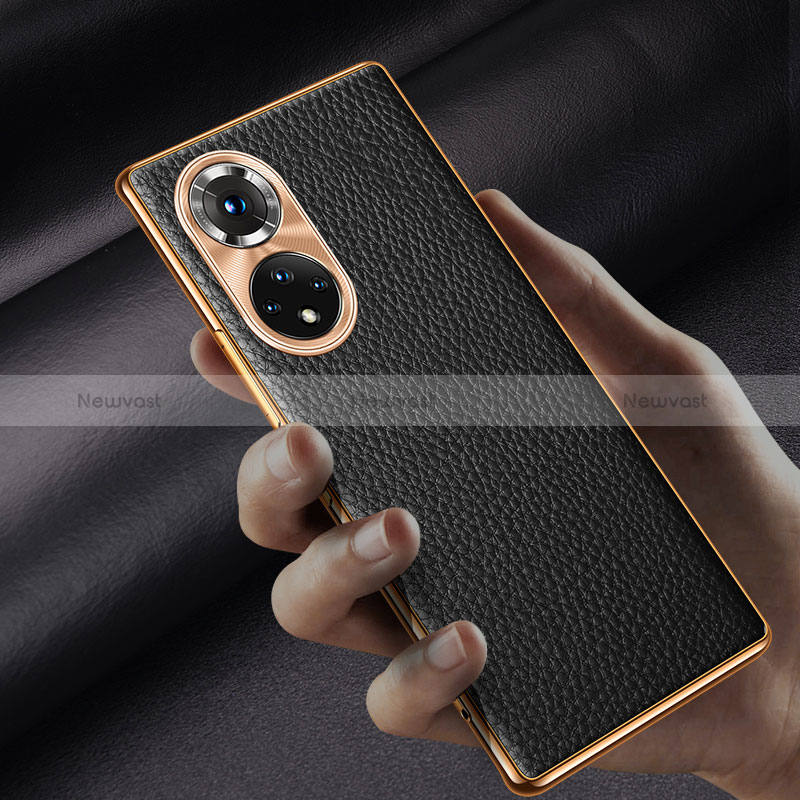 Soft Luxury Leather Snap On Case Cover DL2 for Huawei Honor 50 5G