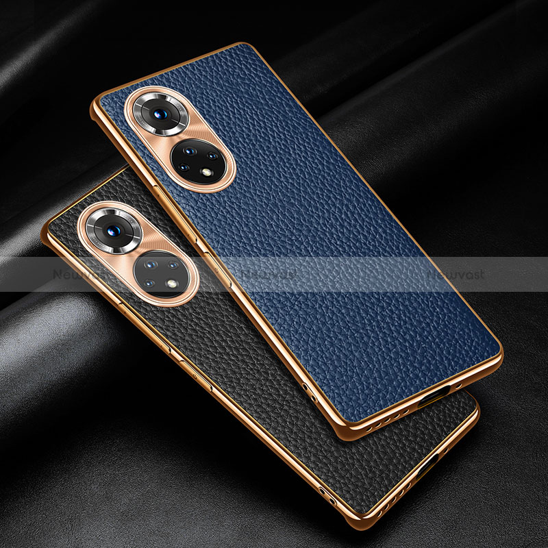 Soft Luxury Leather Snap On Case Cover DL2 for Huawei Honor 50 5G