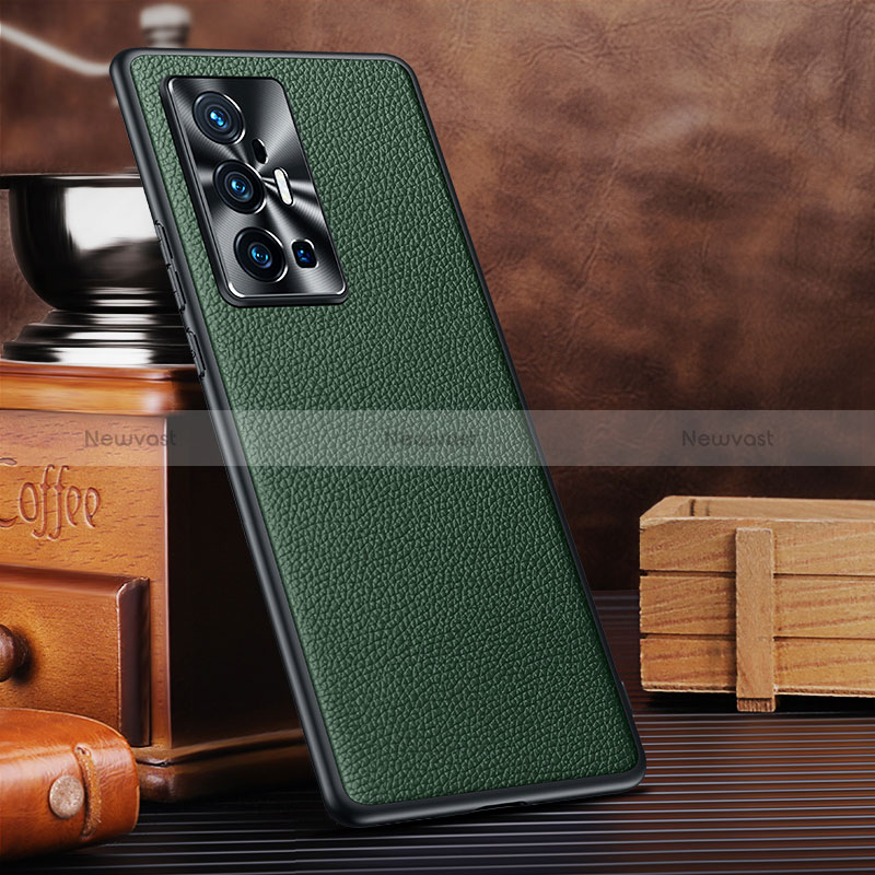 Soft Luxury Leather Snap On Case Cover DL2 for Vivo X70 Pro+ Plus 5G Green