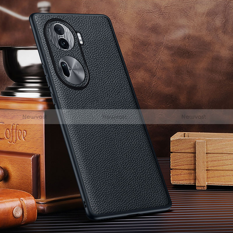 Soft Luxury Leather Snap On Case Cover DL3 for Oppo Reno11 Pro 5G Black