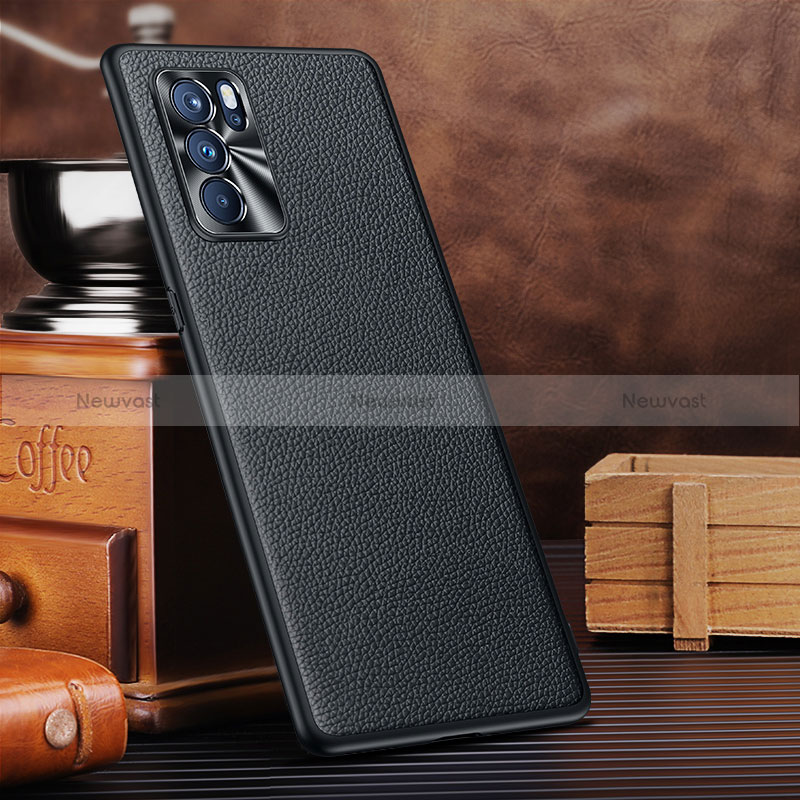 Soft Luxury Leather Snap On Case Cover DL3 for Oppo Reno6 Pro 5G India