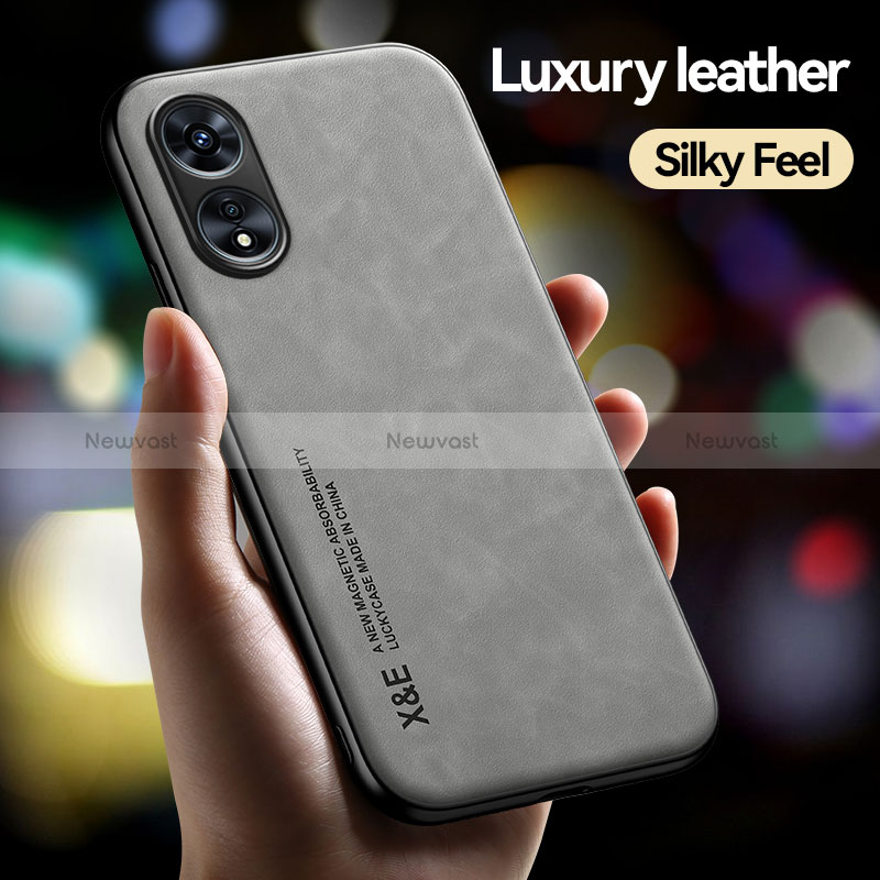 Soft Luxury Leather Snap On Case Cover DY1 for Oppo A1x 5G