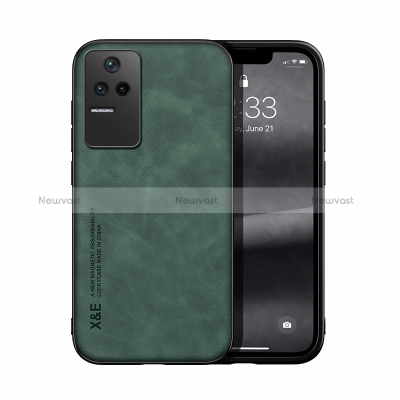 Soft Luxury Leather Snap On Case Cover DY1 for Xiaomi Poco F4 5G Green