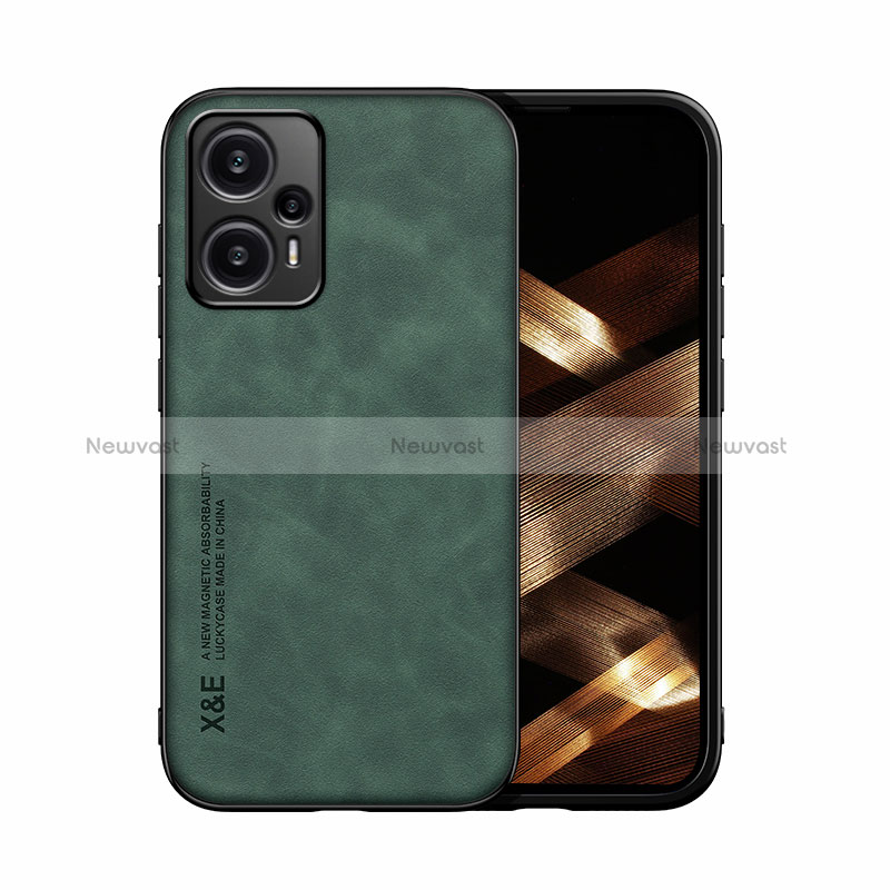 Soft Luxury Leather Snap On Case Cover DY1 for Xiaomi Poco F5 5G Green