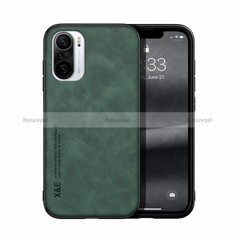 Soft Luxury Leather Snap On Case Cover DY1 for Xiaomi Redmi K40 Pro 5G Green