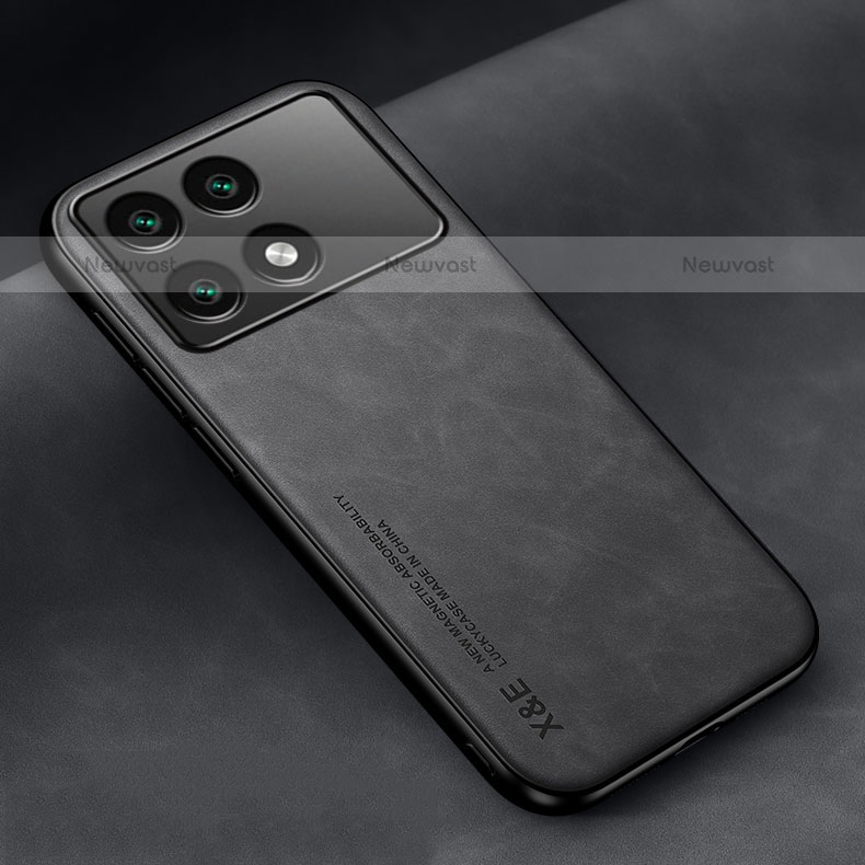 Soft Luxury Leather Snap On Case Cover DY1 for Xiaomi Redmi K70E 5G Black