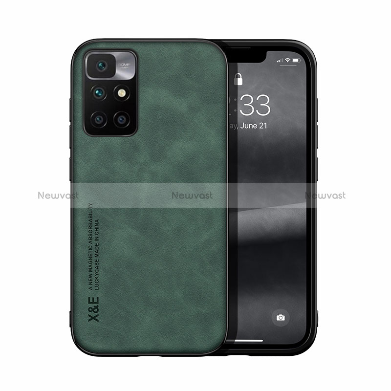 Soft Luxury Leather Snap On Case Cover DY1 for Xiaomi Redmi Note 11 4G (2021) Green