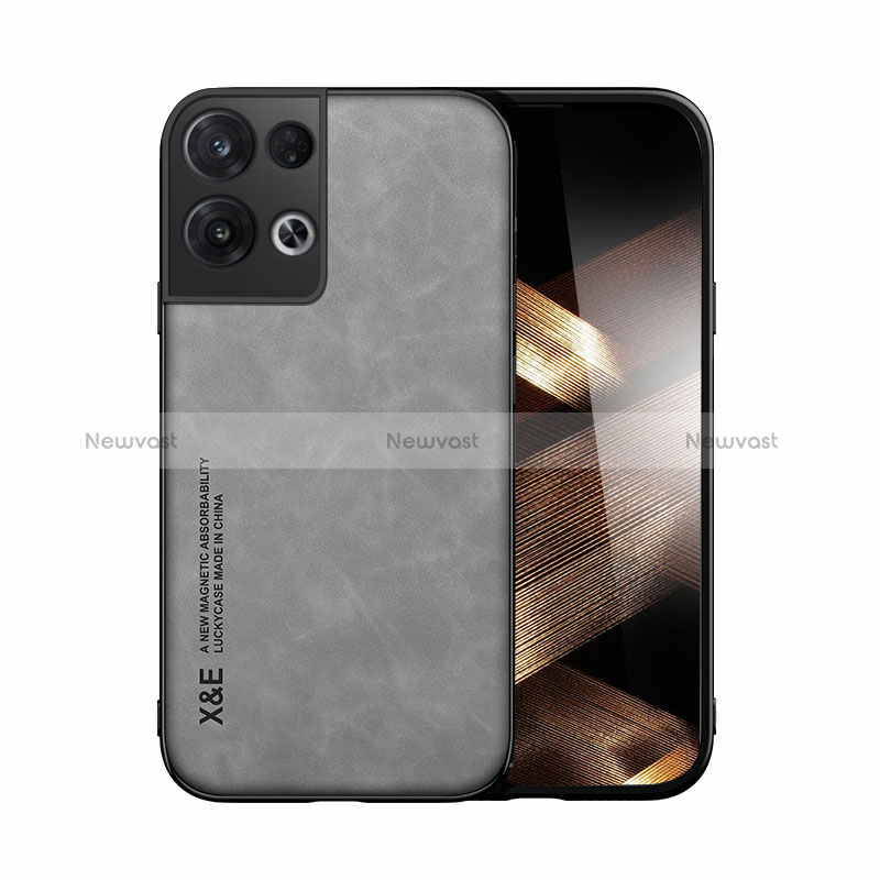 Soft Luxury Leather Snap On Case Cover DY1 for Xiaomi Redmi Note 13 Pro 5G Gray