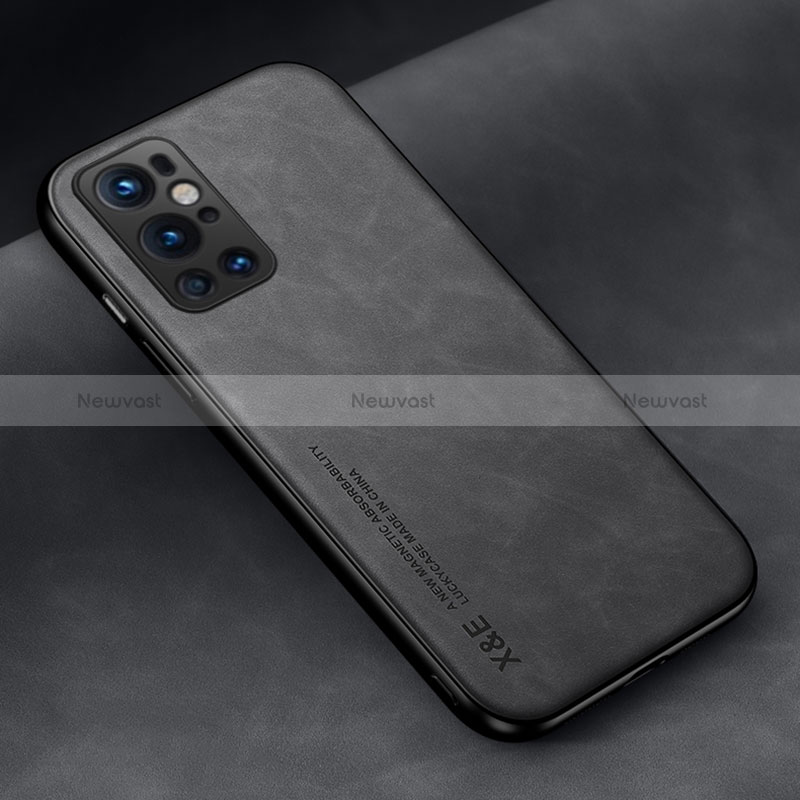 Soft Luxury Leather Snap On Case Cover DY2 for OnePlus 9 Pro 5G Black