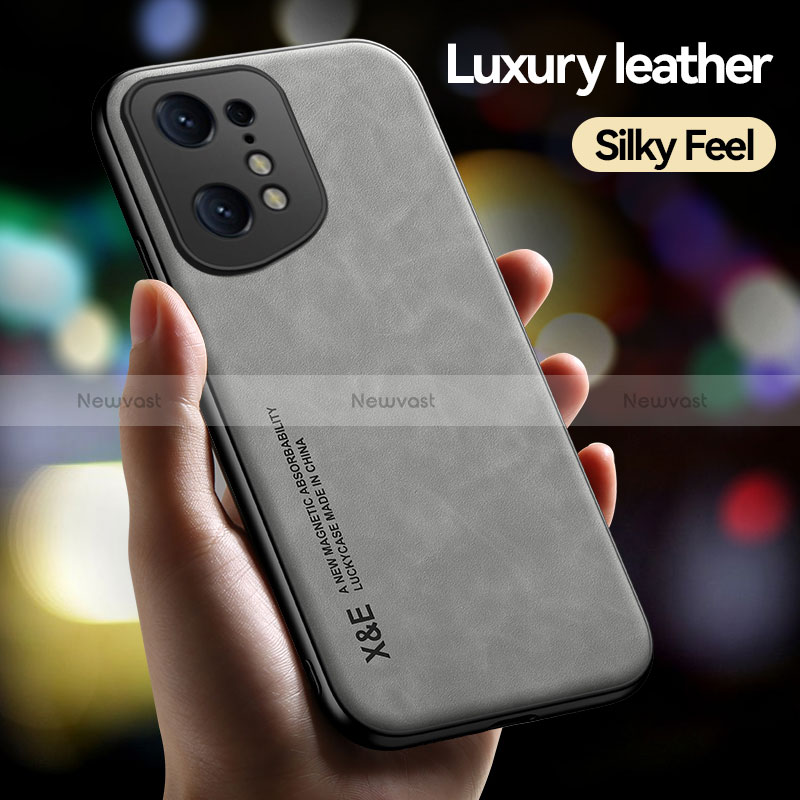 Soft Luxury Leather Snap On Case Cover DY2 for Oppo Find X5 5G