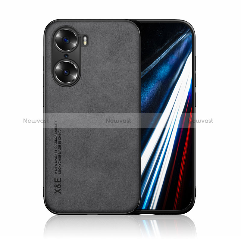 Soft Luxury Leather Snap On Case Cover DY3 for Huawei Honor 60 Pro 5G Black