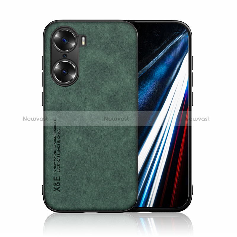 Soft Luxury Leather Snap On Case Cover DY3 for Huawei Honor 60 Pro 5G Green