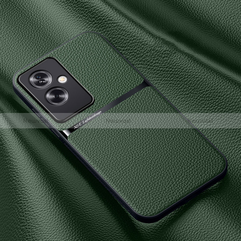 Soft Luxury Leather Snap On Case Cover DY3 for Oppo A79 5G Green