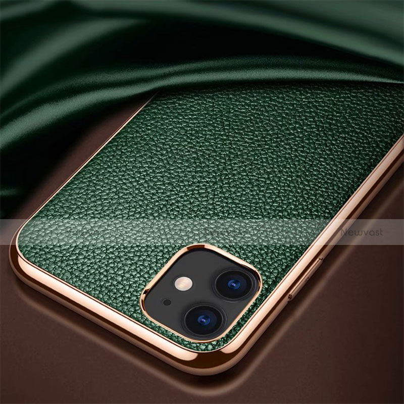 Soft Luxury Leather Snap On Case Cover for Apple iPhone 12 Mini