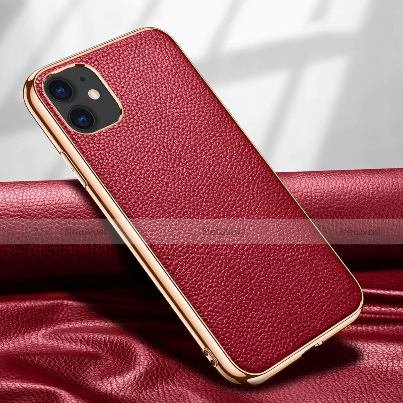 Soft Luxury Leather Snap On Case Cover for Apple iPhone 12 Mini