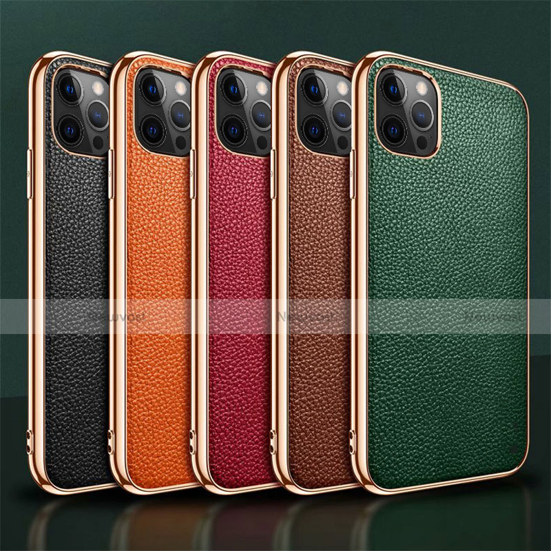 Soft Luxury Leather Snap On Case Cover for Apple iPhone 12 Pro Max