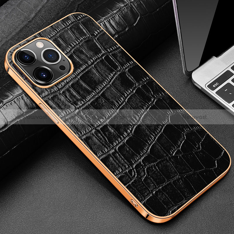 Soft Luxury Leather Snap On Case Cover for Apple iPhone 14 Pro