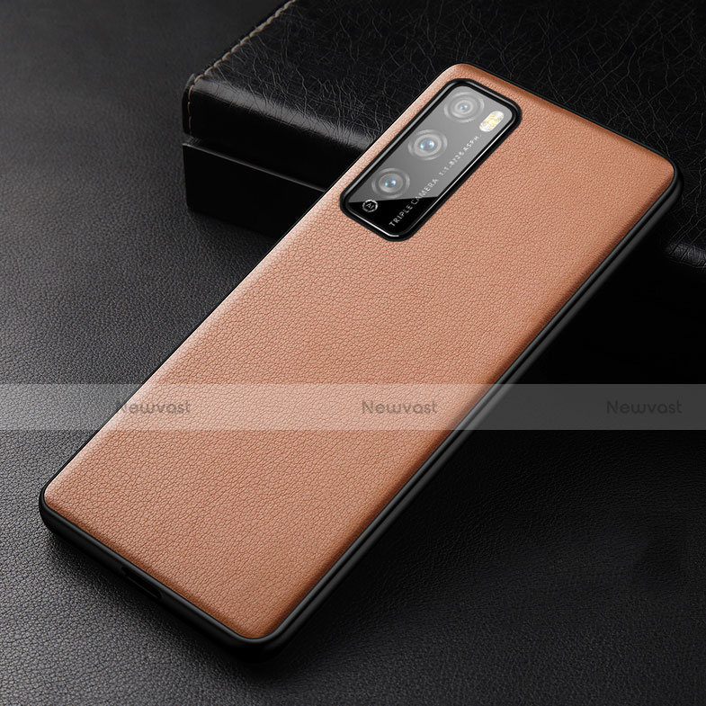 Soft Luxury Leather Snap On Case Cover for Huawei Enjoy 20 Pro 5G