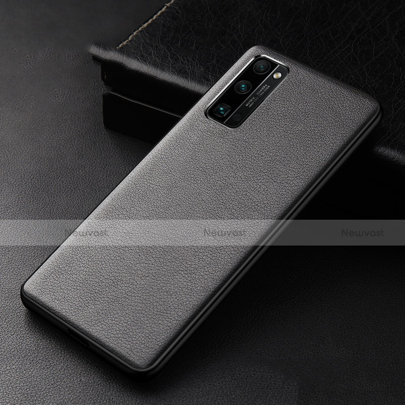 Soft Luxury Leather Snap On Case Cover for Huawei Honor 30 Pro+ Plus Black