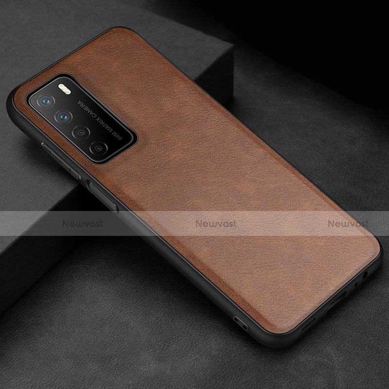 Soft Luxury Leather Snap On Case Cover for Huawei Honor Play4 5G